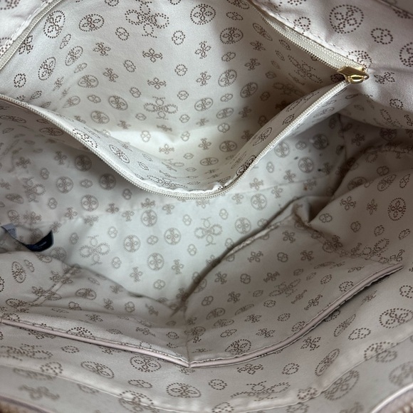 Grossi cream/taupe bag with bow on the front with chain handles - Picture 12 of 13
